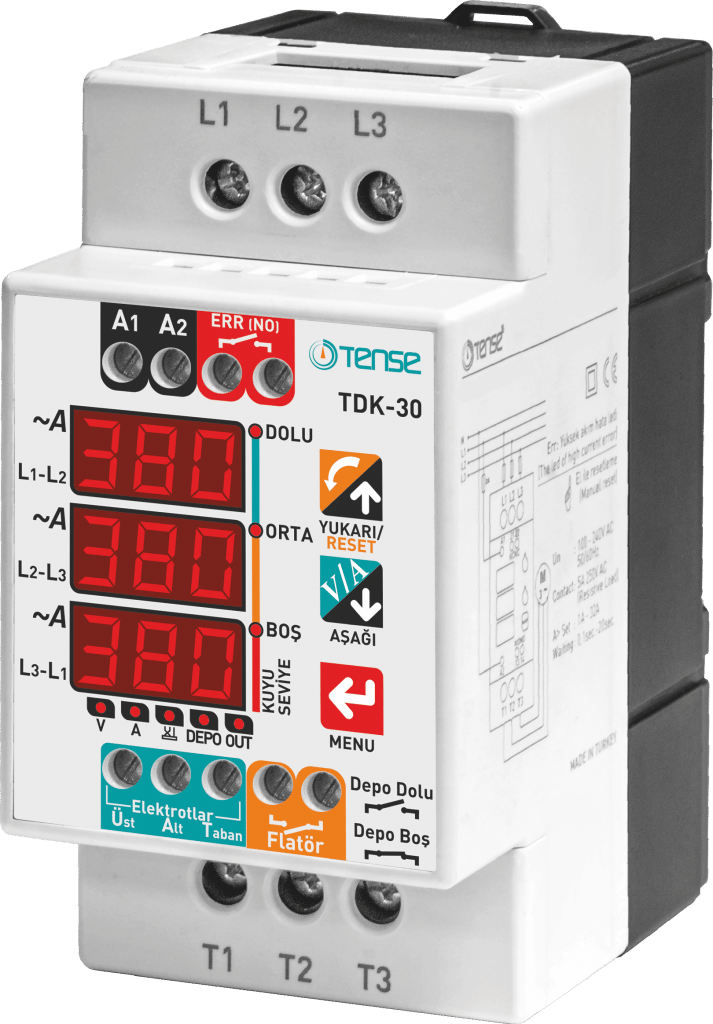 בקר משאבות תלת פזי דיגיטלי בקר מצופים TDK30 TENSE | KLS פתרונות חשמל